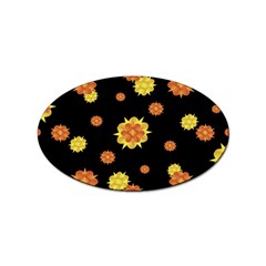 Floral Print Modern Style Pattern  Sticker (oval) by dflcprints