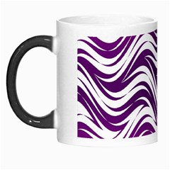 Purple Waves Pattern Morph Mug by LalyLauraFLM