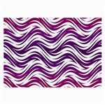 Purple waves pattern Glasses Cloth (Large, Two Sides) Front