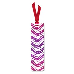 Purple Waves Pattern Small Book Mark by LalyLauraFLM