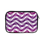 Purple waves pattern Apple iPad Mini Zipper Case Front
