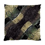 Geometric Abstract Grunge Prints in Cold Tones Cushion Case (Two Sided)  Front