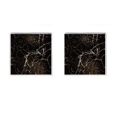 Spider Web Print Grunge Dark Texture Cufflinks (square) by dflcprints
