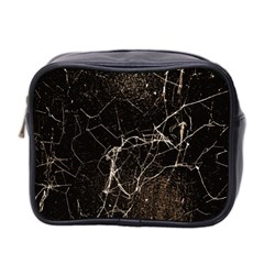 Spider Web Print Grunge Dark Texture Mini Travel Toiletry Bag (two Sides) by dflcprints