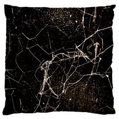 Spider Web Print Grunge Dark Texture Large Cushion Case (single Sided)  by dflcprints