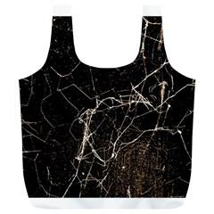 Spider Web Print Grunge Dark Texture Reusable Bag (xl) by dflcprints