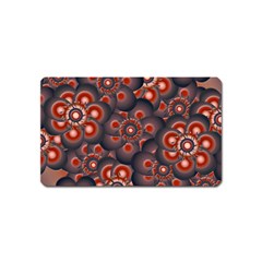 Modern Floral Decorative Pattern Print Magnet (Name Card)