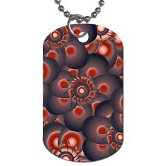 Modern Floral Decorative Pattern Print Dog Tag (Two-sided) 