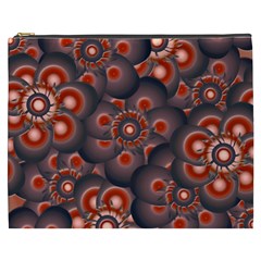 Modern Floral Decorative Pattern Print Cosmetic Bag (xxxl) by dflcprints