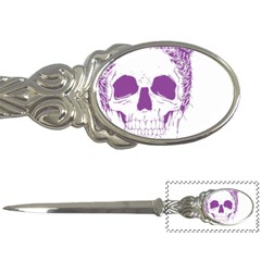 Purple Skull Bun Up Letter Opener