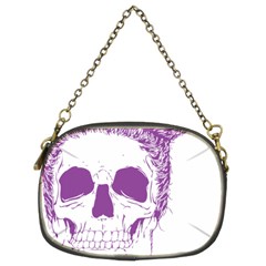 Purple Skull Bun Up Chain Purse (two Sided)  by vividaudacity
