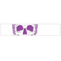 Purple Skull Bun Up Flano Scarf (large) by vividaudacity