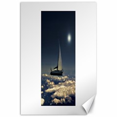 Navigating Trough Clouds Dreamy Collage Photography Canvas 24  X 36  (unframed) by dflcprints