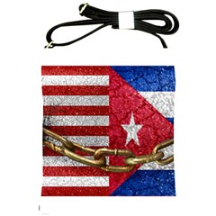 United States and Cuba Flags United Design Shoulder Sling Bag