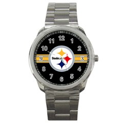 Pittsburgh Steelers National Football League Nfl Teams Afc Sport Metal Watch