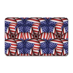 Modern Usa Flag Pattern Magnet (rectangular) by dflcprints