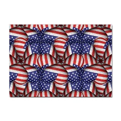 Modern Usa Flag Pattern A4 Sticker 100 Pack by dflcprints