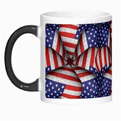 Modern Usa Flag Pattern Morph Mug by dflcprints