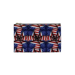 Modern Usa Flag Pattern Cosmetic Bag (small) by dflcprints