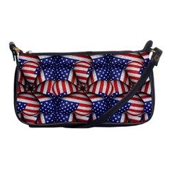 Modern Usa Flag Pattern Evening Bag by dflcprints