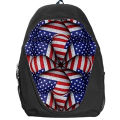 Modern Usa Flag Pattern Backpack Bag by dflcprints