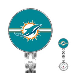 Miami Dolphins National Football League Nfl Teams Afc Stainless Steel Nurses Watch by SportMart
