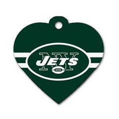 New York Jets National Football League Nfl Teams Afc Dog Tag Heart (one Sided) 