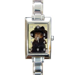 Kathleen Anonymous - James Tissot, 1877 Rectangular Italian Charm Watch by AnonMart