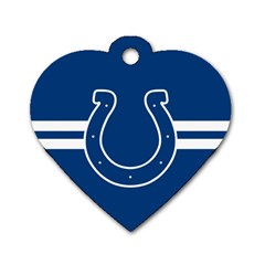 Indianapolis Colts National Football League Nfl Teams Afc Dog Tag Heart (two Sided) by SportMart