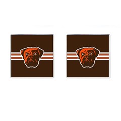 Cleveland Browns National Football League Nfl Teams Afc Cufflinks (square) by SportMart