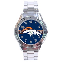 Denver Broncos National Football League Nfl Teams Afc Stainless Steel Watch by SportMart