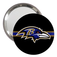 Baltimore Ravens National Football League Nfl Teams Afc 3  Handbag Mirror by SportMart