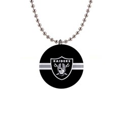 Oakland Raiders National Football League Nfl Teams Afc Button Necklace by SportMart