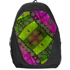 Florescent Pink Green  Backpack Bag by OCDesignss