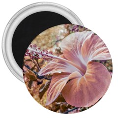 Fantasy Colors Hibiscus Flower Digital Photography 3  Button Magnet by dflcprints