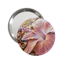 Fantasy Colors Hibiscus Flower Digital Photography Handbag Mirror (2 25 ) by dflcprints