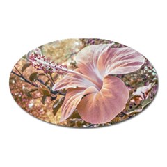 Fantasy Colors Hibiscus Flower Digital Photography Magnet (oval) by dflcprints