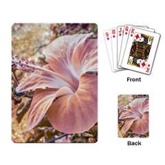 Fantasy Colors Hibiscus Flower Digital Photography Playing Cards Single Design by dflcprints