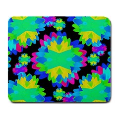 Multicolored Floral Print Geometric Modern Pattern Large Mouse Pad (rectangle) by dflcprints