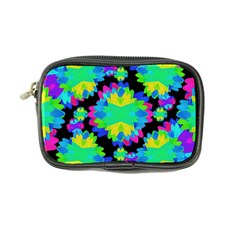 Multicolored Floral Print Geometric Modern Pattern Coin Purse by dflcprints