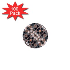 Modern Arabesque Pattern Print 1  Mini Button (100 Pack) by dflcprints