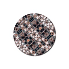 Modern Arabesque Pattern Print Drink Coaster (round) by dflcprints