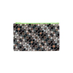 Modern Arabesque Pattern Print Cosmetic Bag (xs)