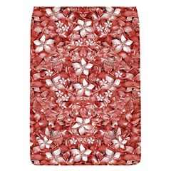 Flowers Pattern Collage In Coral An White Colors Removable Flap Cover (small) by dflcprints