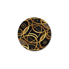 Futuristic Ornament Decorative Print Golf Ball Marker by dflcprints