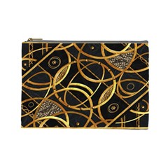 Futuristic Ornament Decorative Print Cosmetic Bag (large) by dflcprints