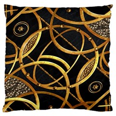 Futuristic Ornament Decorative Print Large Cushion Case (two Sided)  by dflcprints