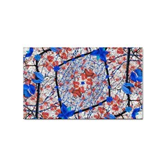 Floral Pattern Digital Collage Sticker (rectangle) by dflcprints