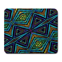 Tribal Style Colorful Geometric Pattern Large Mouse Pad (rectangle) by dflcprints