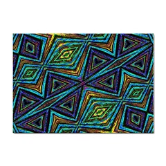 Tribal Style Colorful Geometric Pattern A4 Sticker 100 Pack